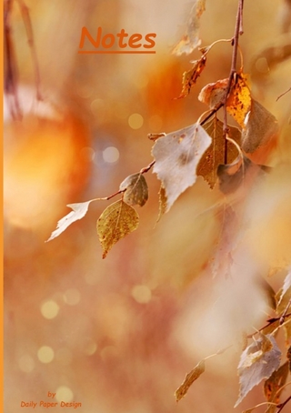 Notizbuch A5 liniert [Autumn - Herbst] Softcover von Daily Paper Design | 80 Seiten | als Tagebuch, Bullet Journal, Notizheft | FSC-zertifiziert & aus nachhaltiger und umweltschonender Forstwirtschaft