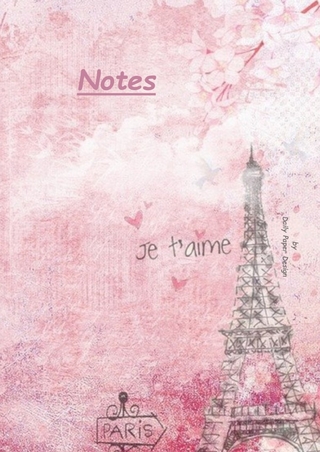 Notizbuch A5 liniert [Paris] Hardcover von Daily Paper Design | 80 Seiten | als Tagebuch, Bullet Journal, Notizheft | FSC-zertifiziert & aus nachhaltiger und umweltschonender Forstwirtschaft