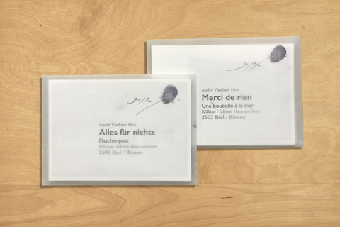 Alles f&uuml;r nichts / Merci de rien - Andr&eacute; Vladimir Heiz