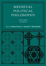 Medieval Political Philosophy - Parens, Joshua; Macfarland, Joseph C.
