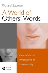 A World of Others' Words - Richard Bauman