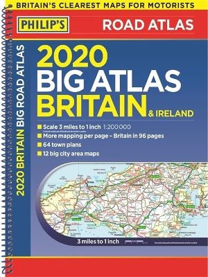 2020 Philip's Big Road Atlas Britain and Ireland -  Philip's Maps
