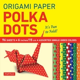 Origami Paper 96 sheets - Polka Dots 6 inch (15 cm) - Tuttle Studio