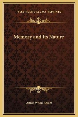 Memory and Its Nature - Annie Besant
