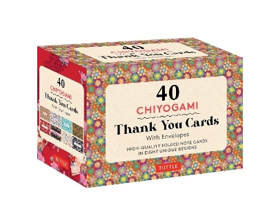 Chiyogami, 40 Thank You Cards with Envelopes - 