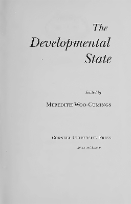 The Developmental State - 