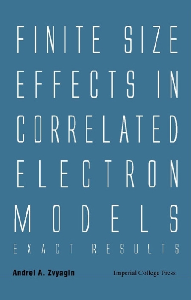 FINITE SIZE EFFECTS IN CORRELATED ELEC.. - Andrei Zvyagin