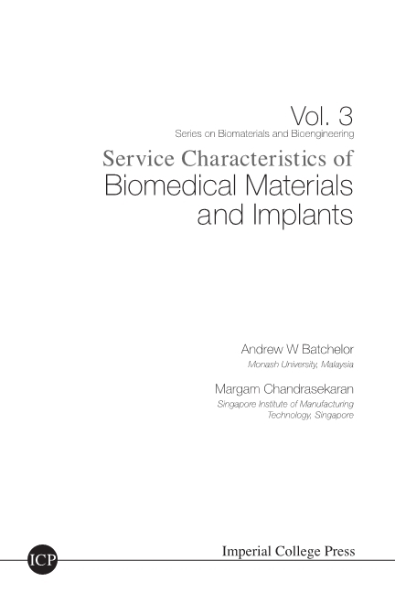 SERVICE CHARACTERISTICS OF BIOMED...(V3) - Andrew William Batchelor, Margam Chandrasekaran, J R Batchelor