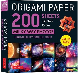Origami Paper 200 sheets Milky Way Photos 6 Inches (15 cm)