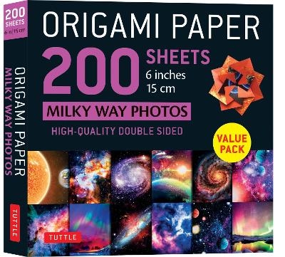 Origami Paper 200 sheets Milky Way Photos 6 Inches (15 cm) - Tuttle Publishing