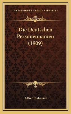 Die Deutschen Personennamen (1909)