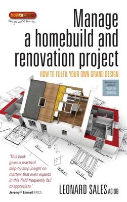 Manage A Home Build And Renovation Project 4th Edition