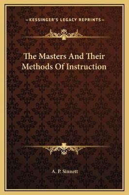 The Masters And Their Methods Of Instruction
