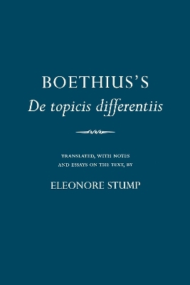 Boethius's "De Topicis Differentiis" -  Boethius
