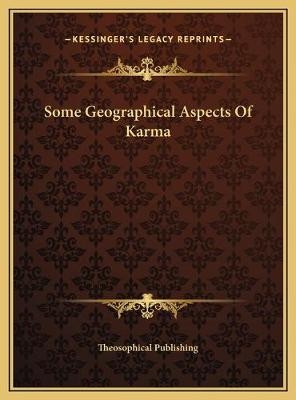 Some Geographical Aspects Of Karma - 