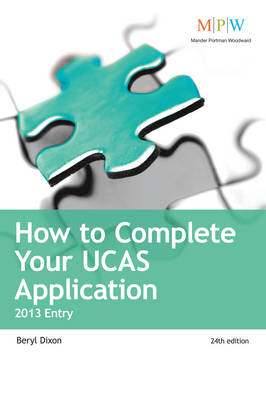 How to Complete Your UCAS Application 2013 entry -  Beryl Dixon