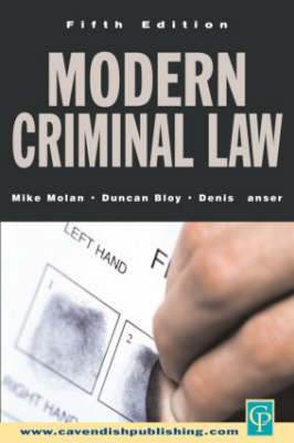 Modern Criminal Law -  Mike Molan