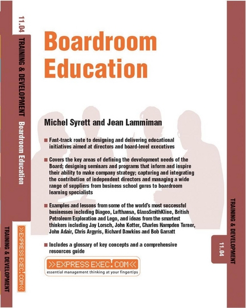 Boardroom Education - Michel Syrett, Jean Lammiman