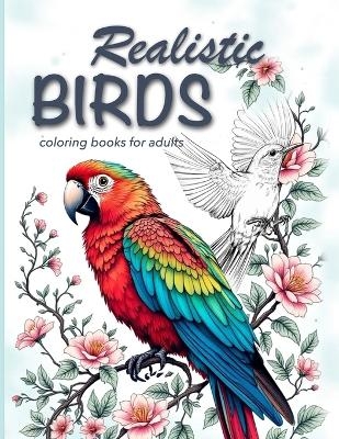 Realistic Birds coloring books for adults - Happy Arts Coloring