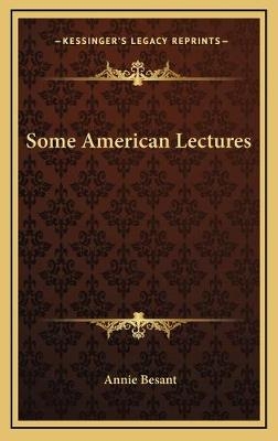 Some American Lectures