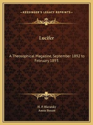 Lucifer - H P Blavatsky