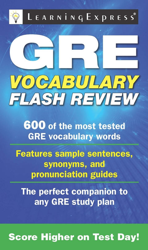 GRE Vocabulary Flash Review -  Learning Express Editors
