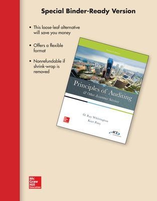 Loose-Leaf for Principles of Auditing & Other Assurance Services - Ray Whittington, Kurt Pany