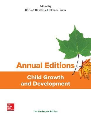 Annual Editions: Child Growth and Development, 22/e - Chris Boyatzis, Ellen Junn