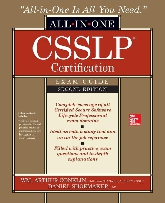 CSSLP Certification All-in-One Exam Guide, Second Edition - Wm. Arthur Conklin, Daniel Shoemaker