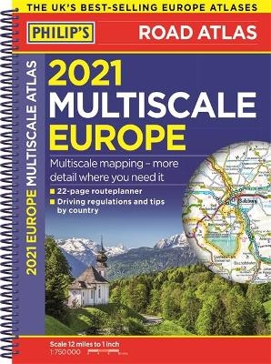 2021 Philip's Multiscale Road Atlas Europe -  Philip's Maps