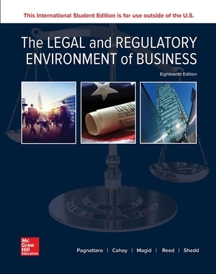 ISE The Legal and Regulatory Environment of Business