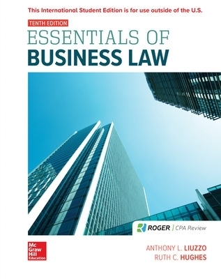 ISE Essentials of Business Law - Anthony Liuzzo, Ruth Calhoun Hughes