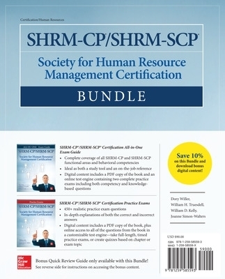 SHRM-CP/SHRM-SCP Certification Bundle - Dory Willer, William Truesdell, William Kelly, Joanne Simon-Walters