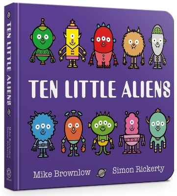 Ten Little Aliens Board Book - Mike Brownlow