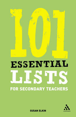 101 Essential Lists for Secondary Teachers -  Elkin Susan Elkin