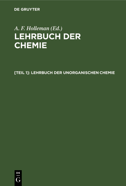 Lehrbuch der Chemie / Lehrbuch der unorganischen Chemie - 