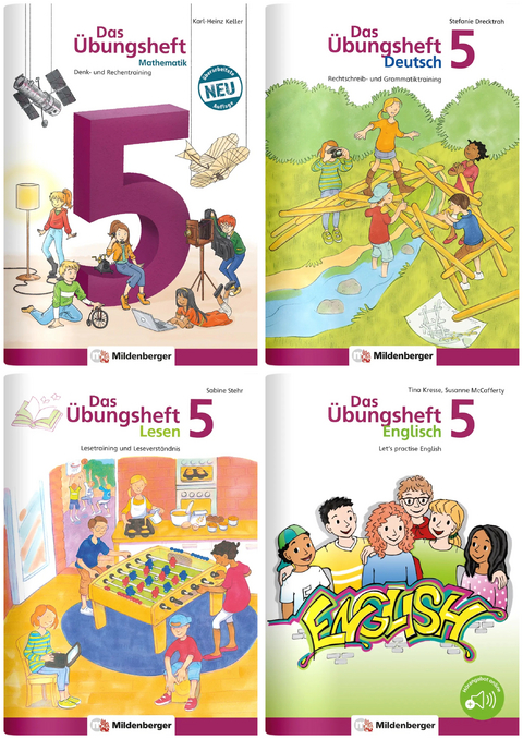 Sicher ins 6. Schuljahr &ndash; Paket: Rechnen &ndash; Schreiben &ndash; Lesen &ndash; Grammatik &ndash; Englisch &middot; Klasse 5 - Sabine Stehr
