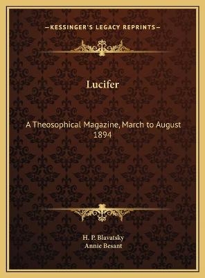 Lucifer - H P Blavatsky