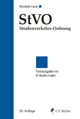 StVO Straßenverkehrs-Ordnung - Bouska †, Wolfgang