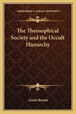 The Theosophical Society and the Occult Hierarchy