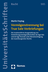 Verm&ouml;genstrennung bei True Sale Verbriefungen - Martin Freytag