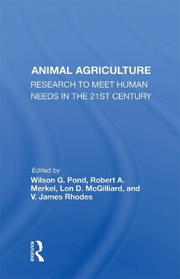 Animal Agriculture - Wilson G. Pond