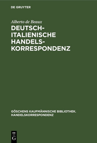Deutsch-Italienische Handelskorrespondenz