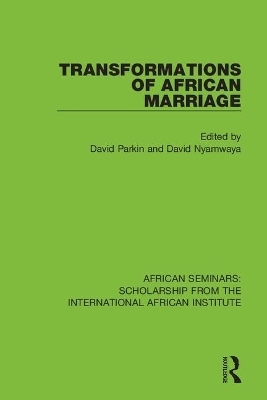 Transformations of African Marriage - 