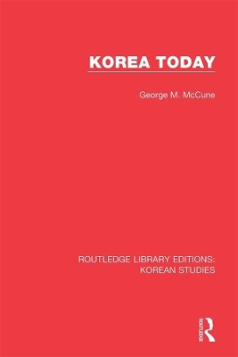 Korea Today - George M. McCune