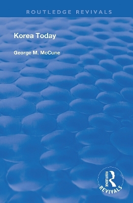 Korea Today - George M. McCune