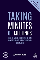 Taking Minutes of Meetings - Gutman, Joanna