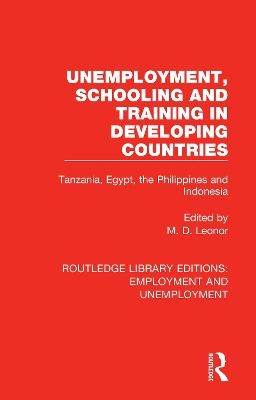 Unemployment, Schooling and Training in Developing Countries - 
