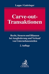 Carve-out-Transaktionen - Lappe, Thomas; Gattringer, Volker