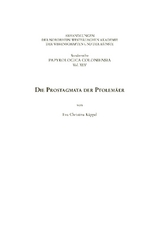 Die Prostagmata der Ptolem&auml;er - Eva Christina K&auml;ppel